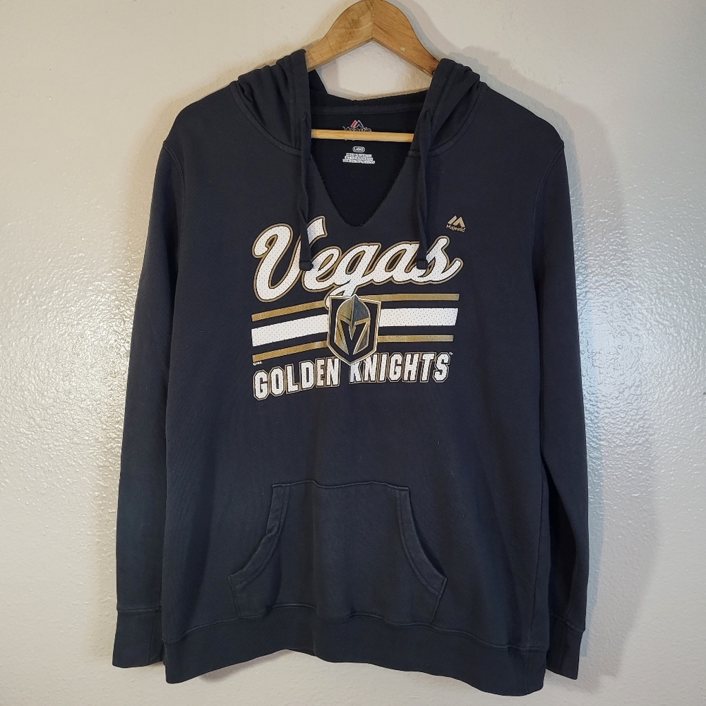 Majestic Vegas Knights Women's V Neck Hoodie